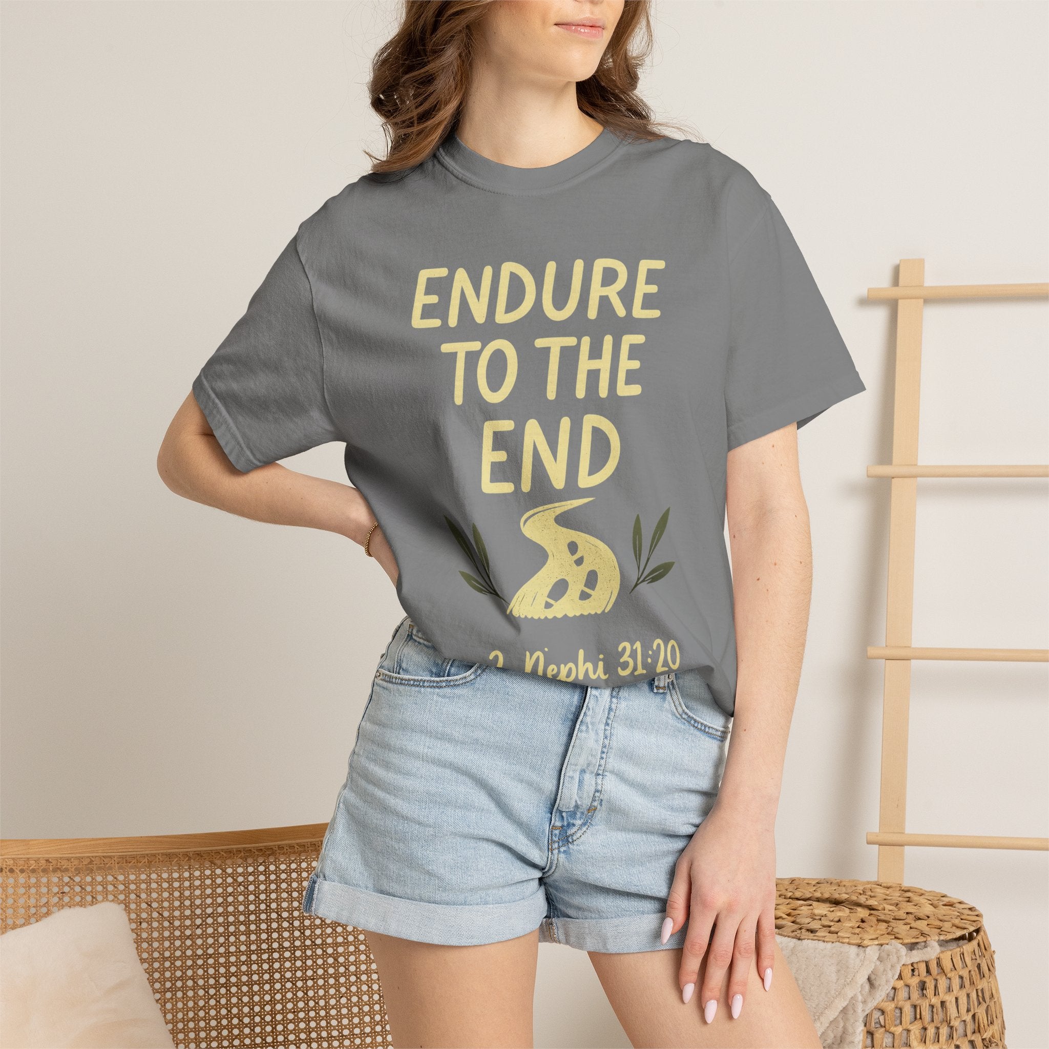 "Endure to the End" Unisex Garment-Dyed T-shirt