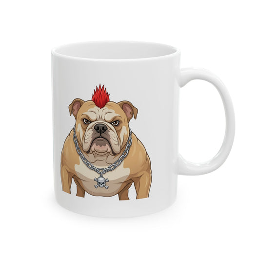 "Bones" White Ceramic Mug