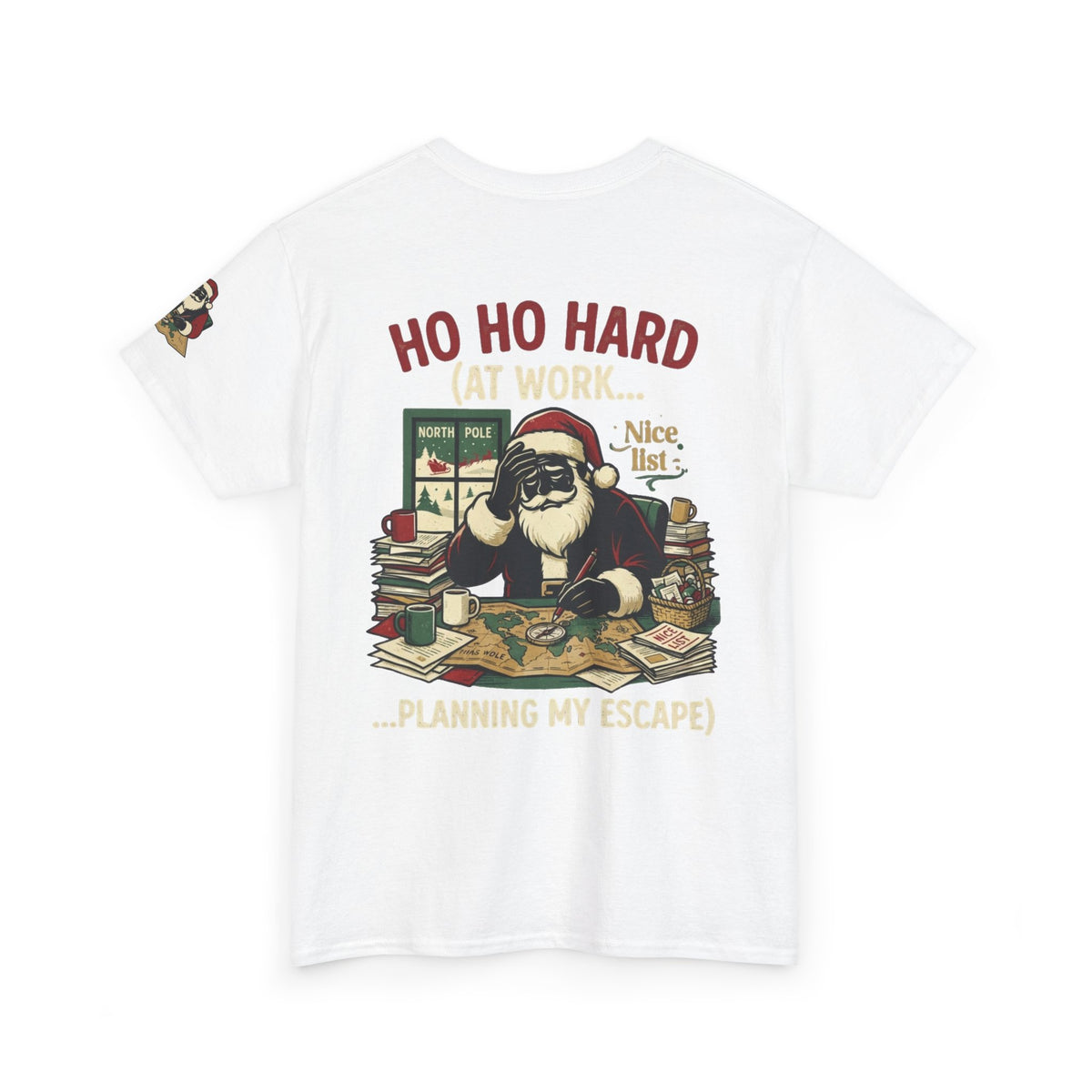 "Ho Ho Hard At Work" Premium Graphic Tee