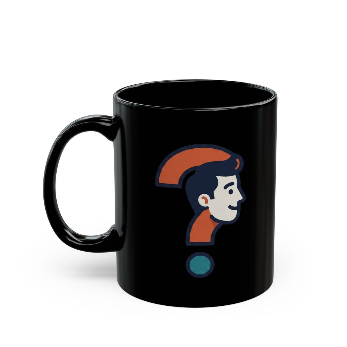 "Main Character Energy" Black Ceramic Mug — Graphic