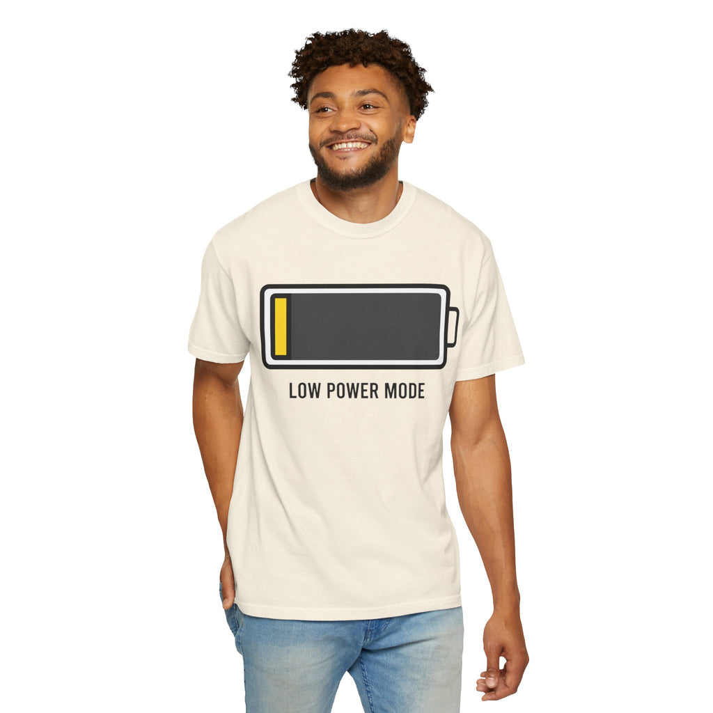 "Low Power Mode" Unisex Garment-Dyed Tee