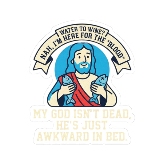"Good Book Series Not Dead Awkward In Bed" Sticker — Main