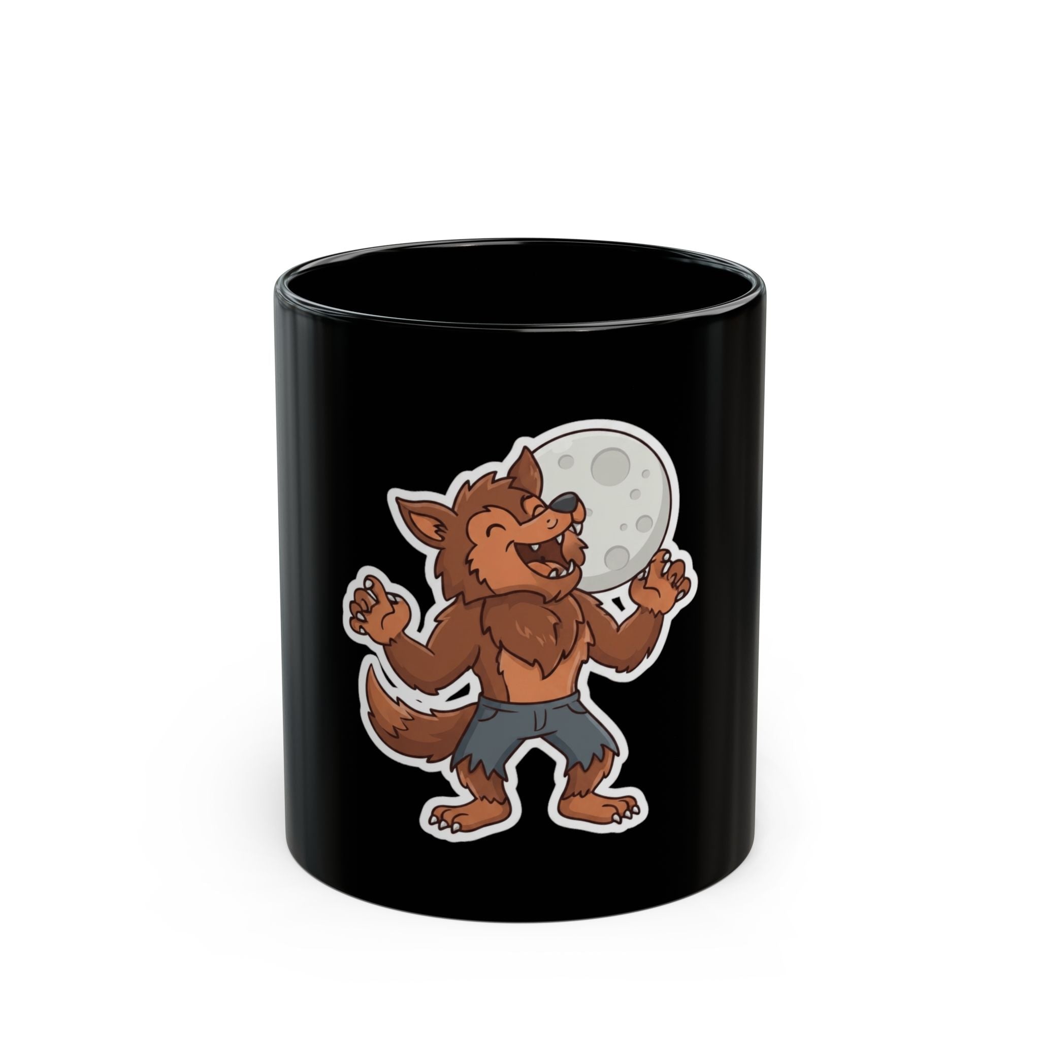 "Werewolf" Black Ceramic Mug