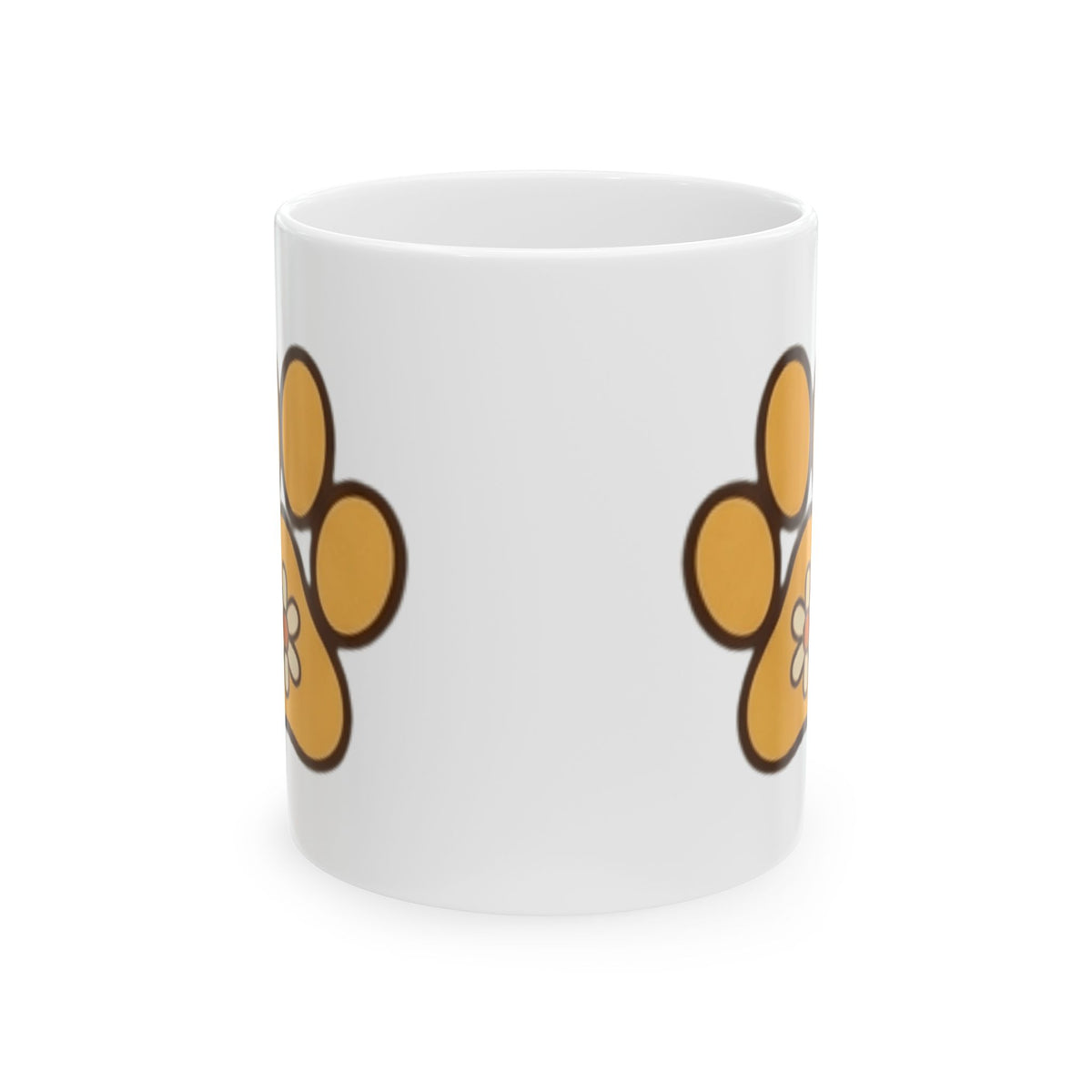 "Stay Golden & Bark On" White Ceramic Mug — Graphic