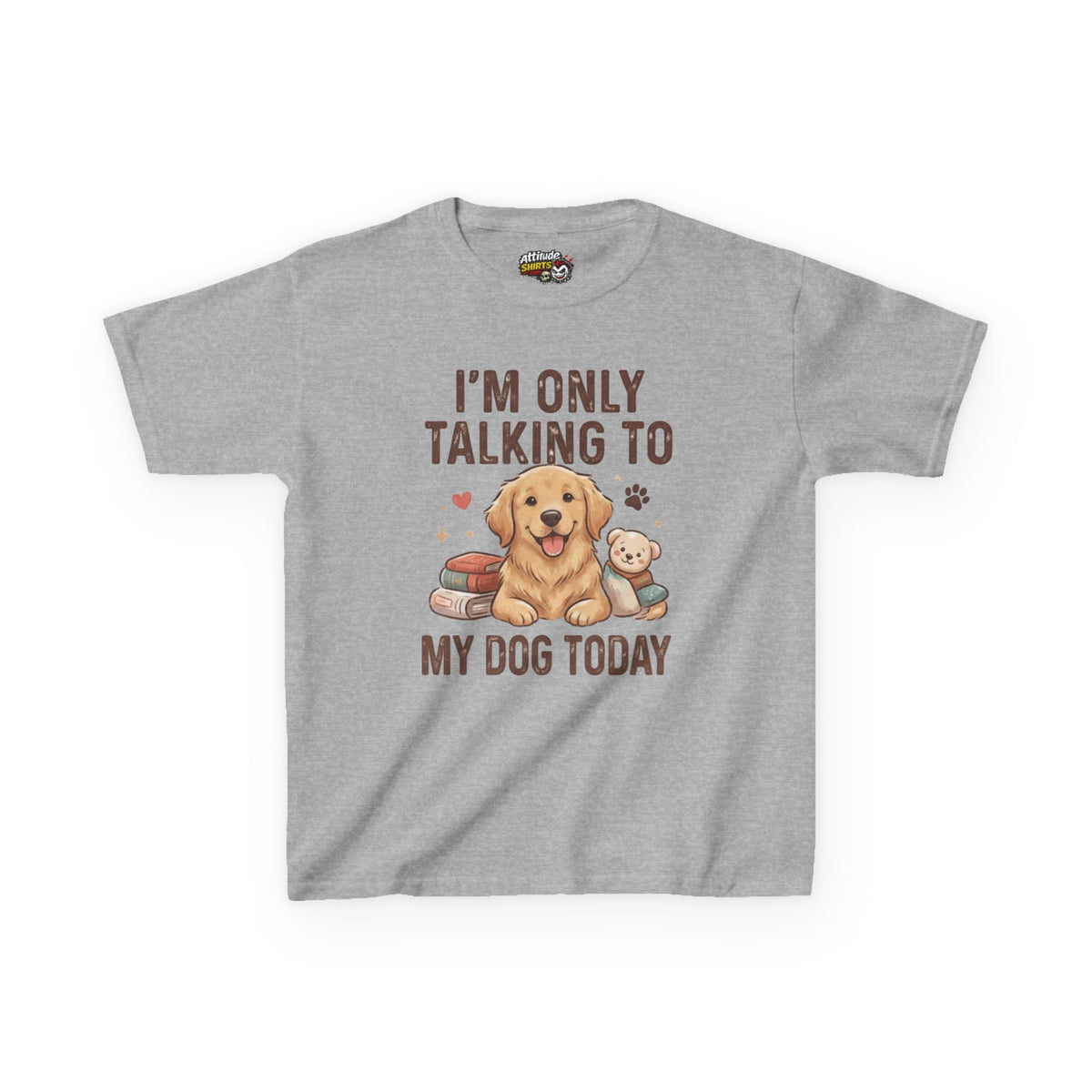 "I'm Only Talking To My Dog Today" Kids Tee