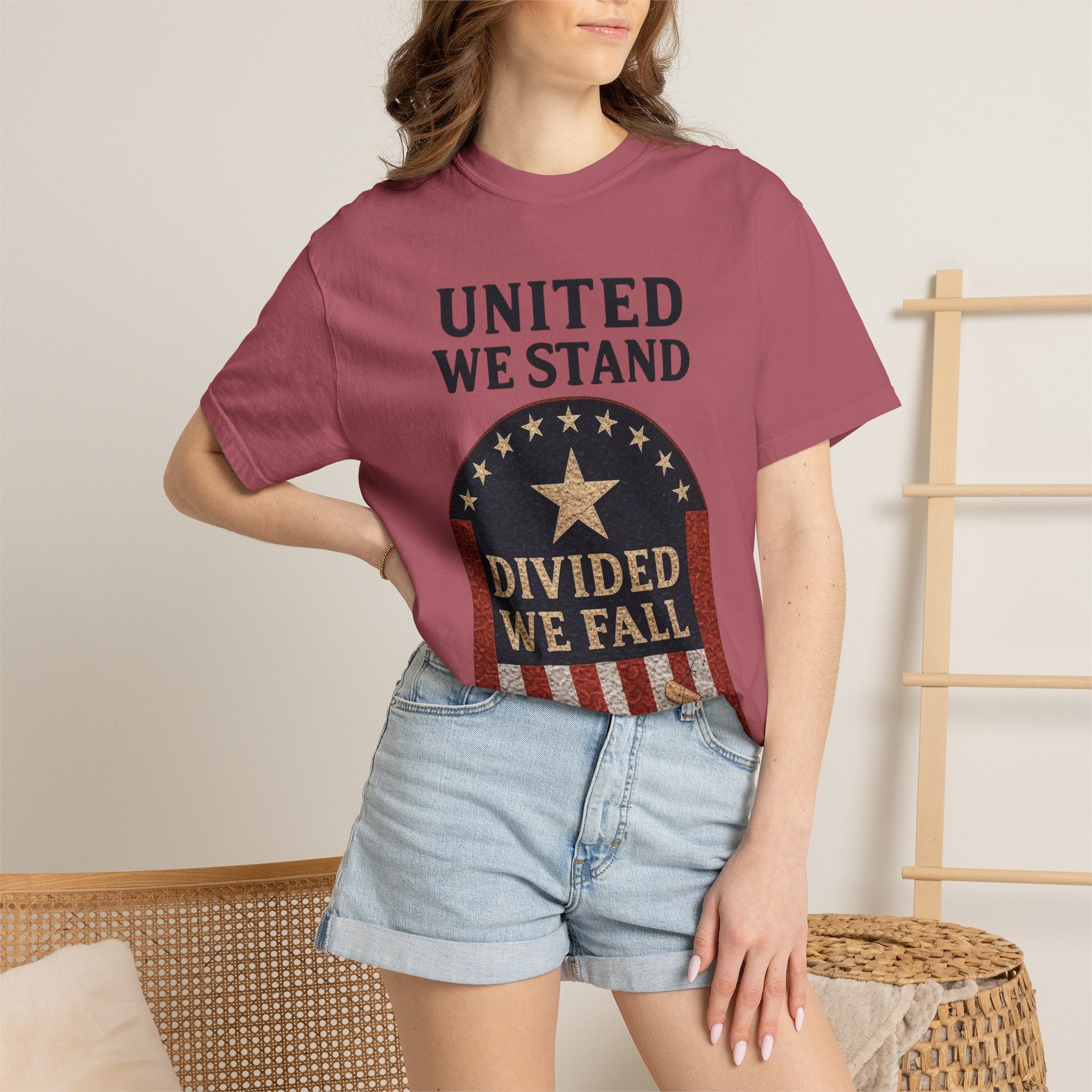 "UNITED WE STAND" Unisex Garment-Dyed T-shirt