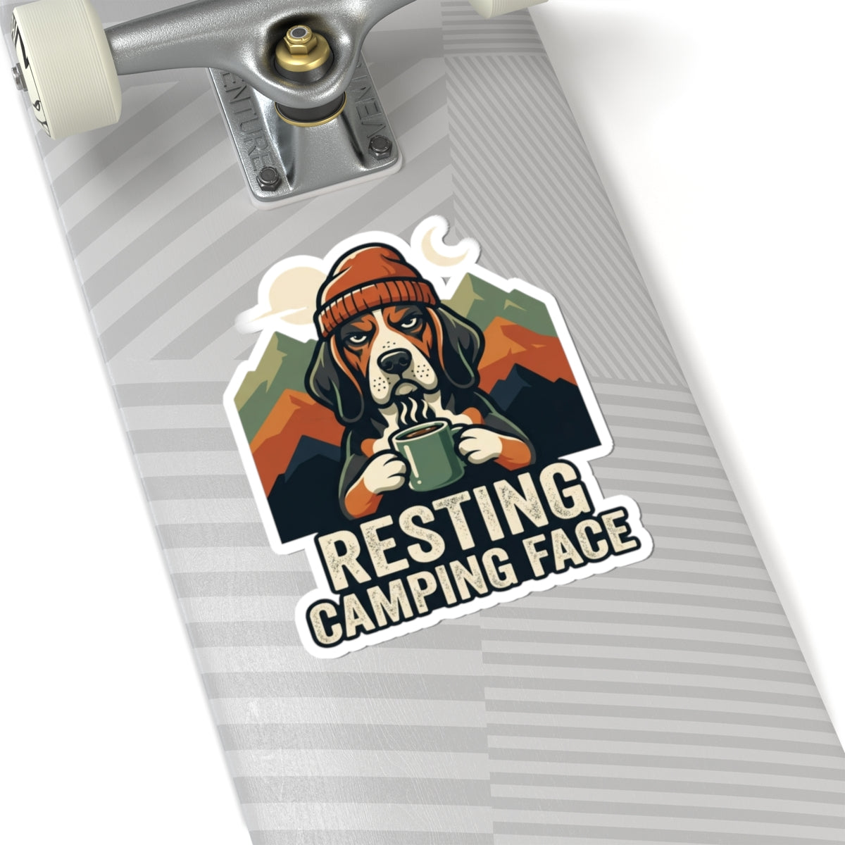 "Resting Camping Face" Sticker — Main
