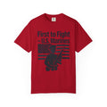 "First to Fight" Unisex Garment-Dyed T-shirt