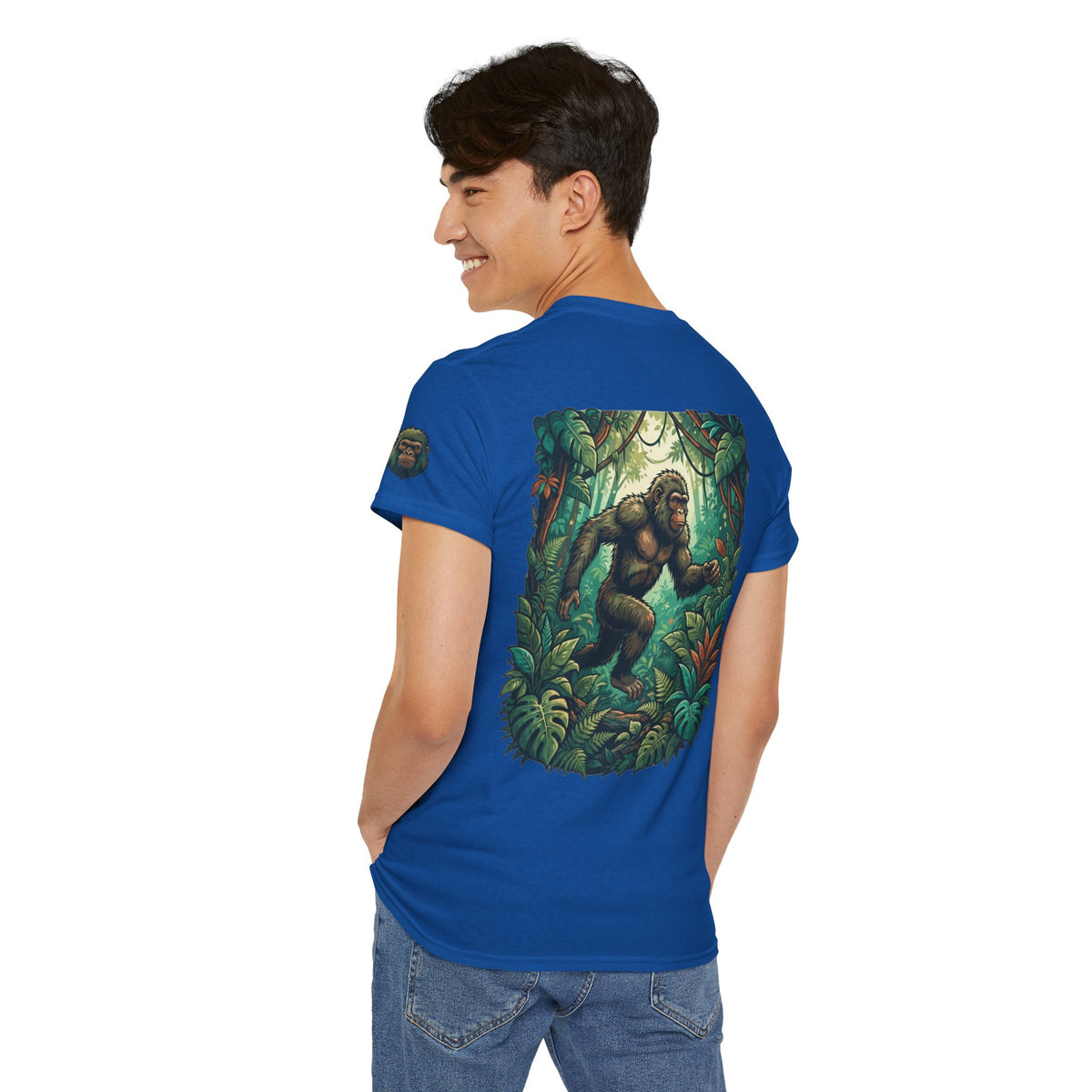Color: Royal | The Bukit Timah Monkey Man (Singapore) Premium Graphic Tee