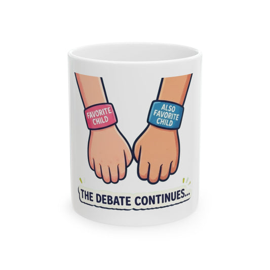 "Grandpa's Favorite" White Ceramic Mug — Graphic