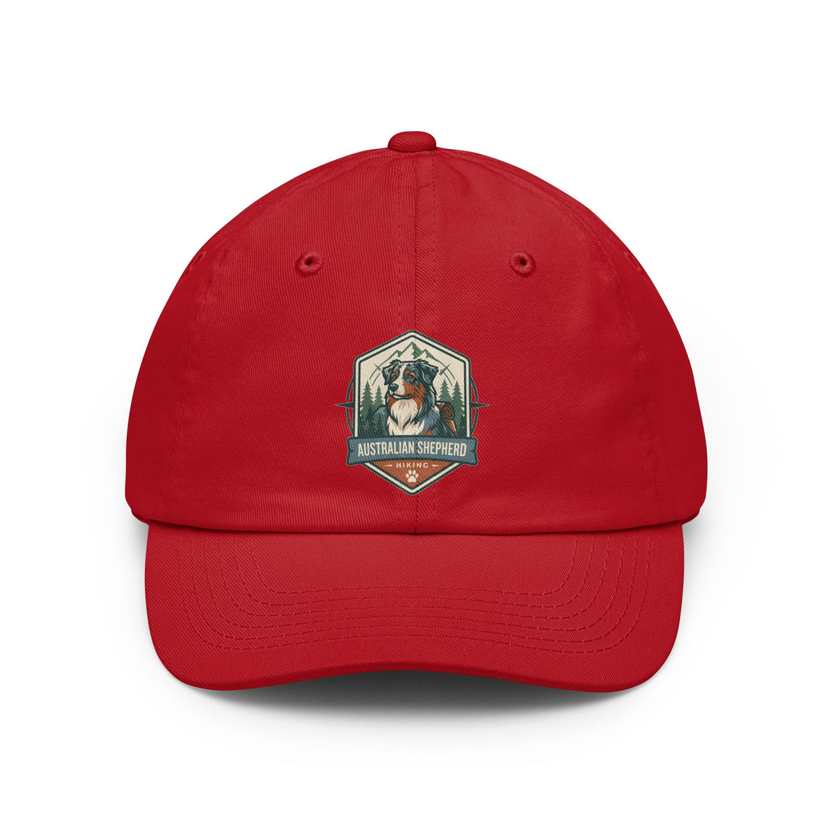 Color: Red | Australian Sheperd Dad Hat