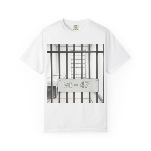 "86-47 Jail Cell" Unisex Garment-Dyed T-shirt