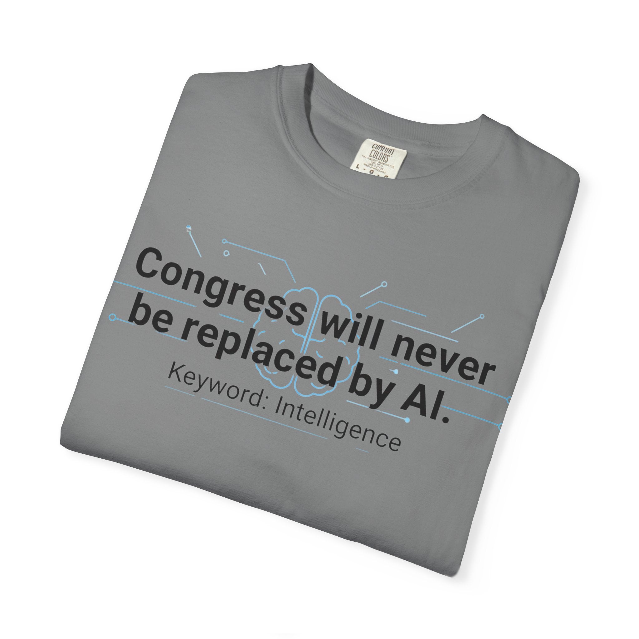 "Congress vs. AI T-Shirt" Unisex Garment-Dyed T-shirt