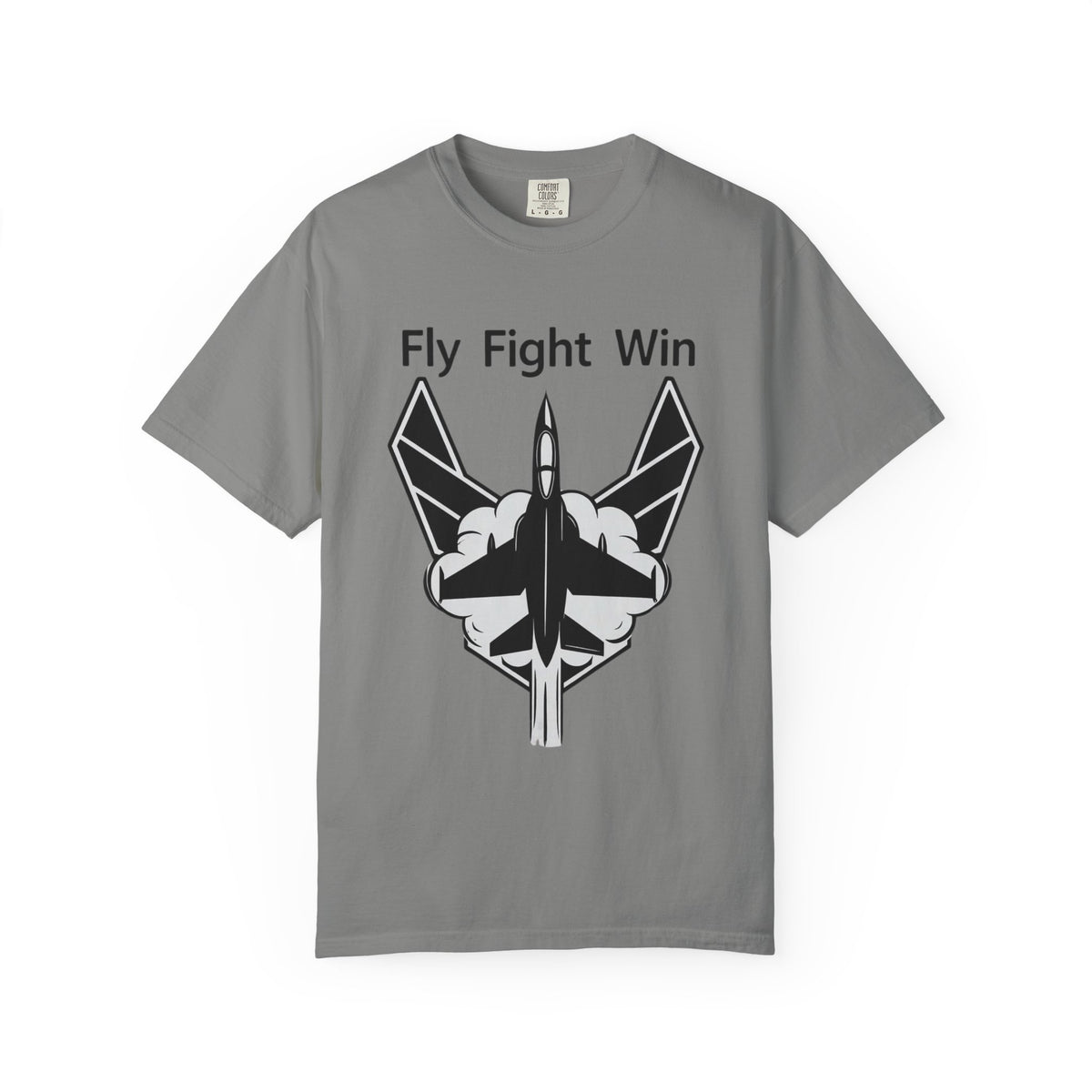 Color: Granite | Fly Fight Win Unisex Garment-Dyed T-shirt