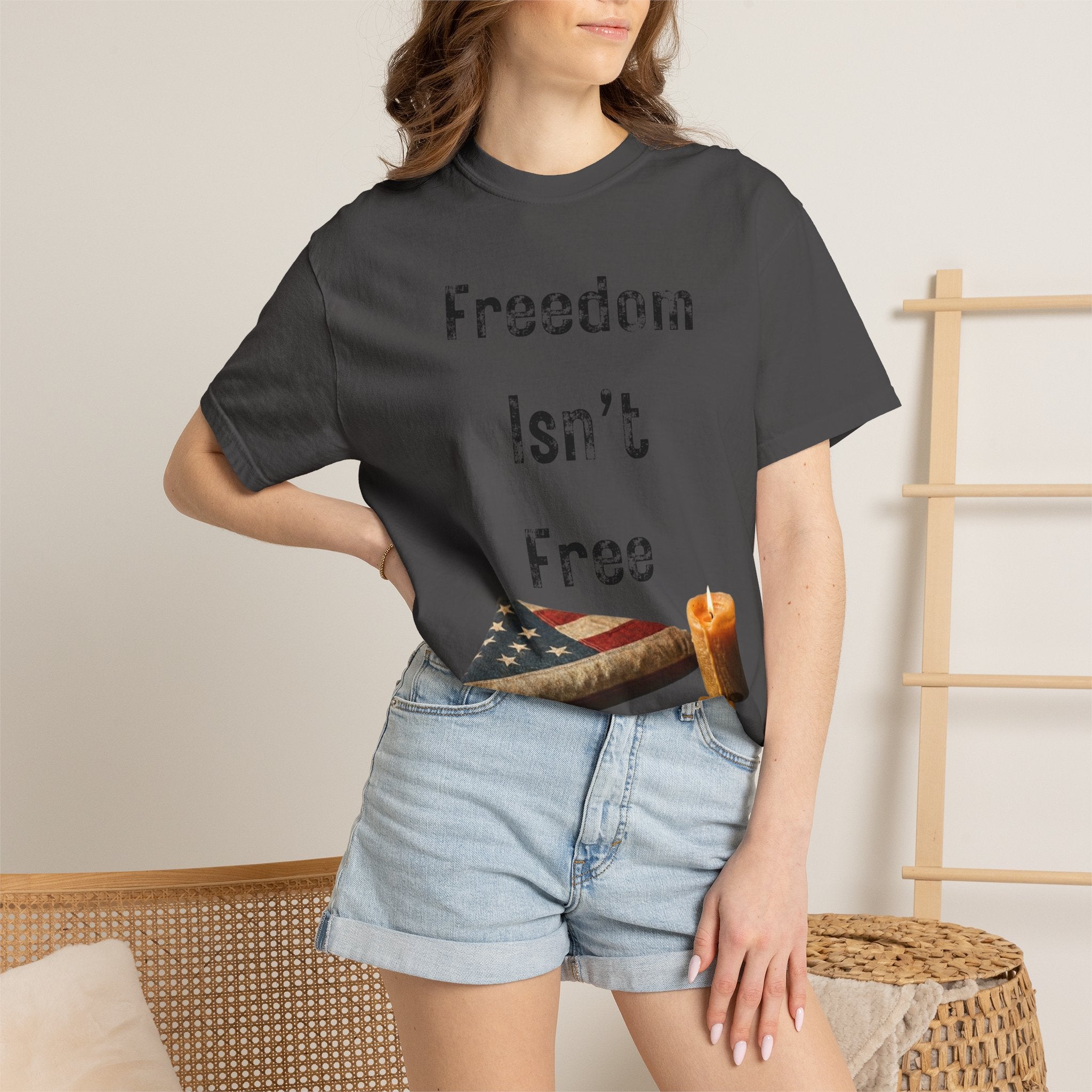 "Freedom Isn't Free" Unisex Garment-Dyed T-shirt