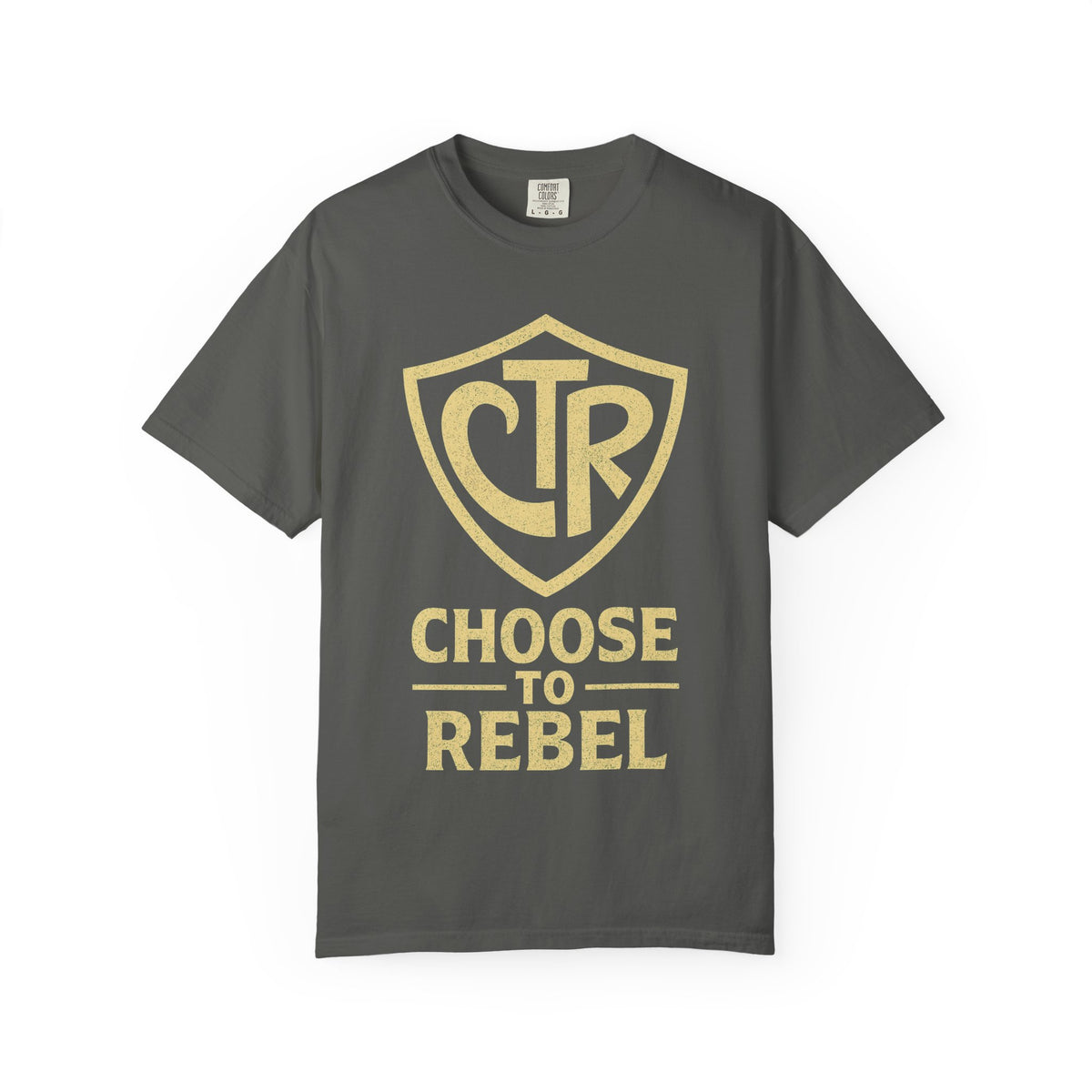Color: Pepper | CTR: Choose to Rebel Unisex Garment-Dyed T-shirt