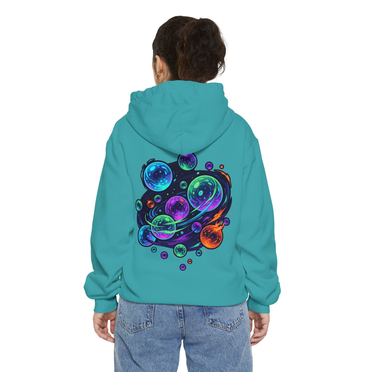 Color: Seafoam | MinMin Lights (Australian Folklore) Garment-Dyed Hoodie