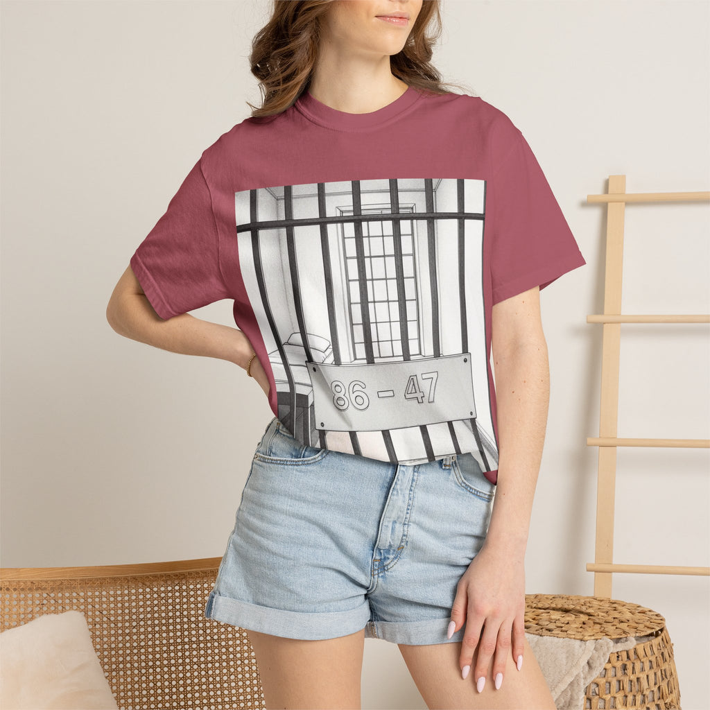 "86-47 Jail Cell" Unisex Garment-Dyed T-shirt