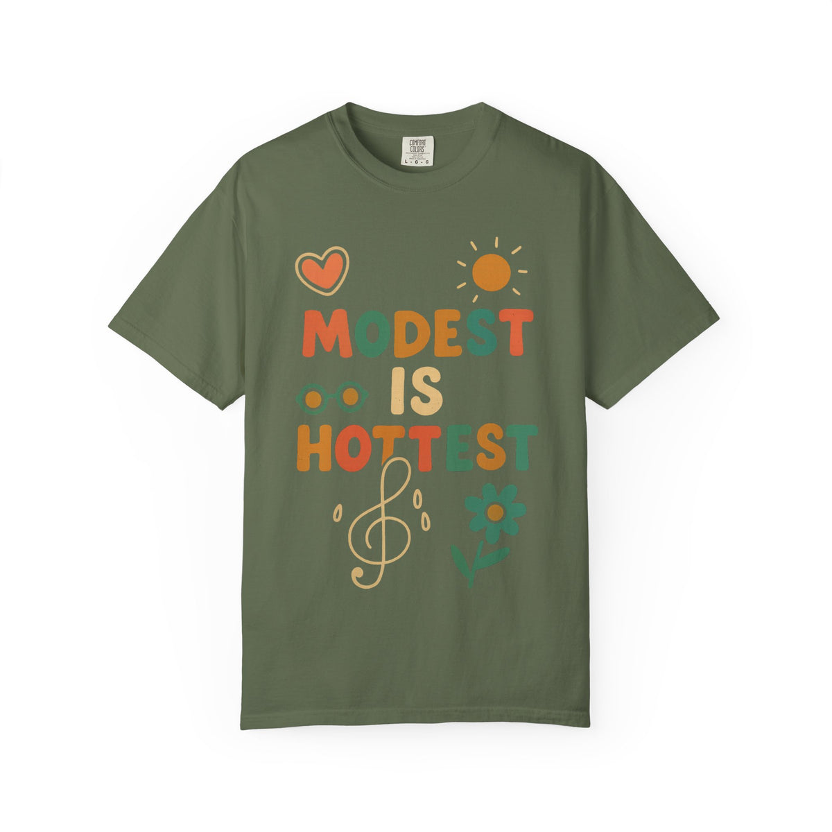 Color: Sage | Modest is Hottest Unisex Garment-Dyed T-shirt
