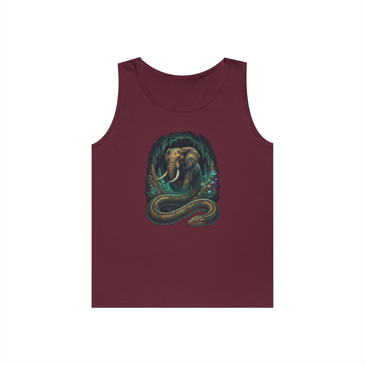Color: Maroon | Grootslang (South African Mythology) Tank Top