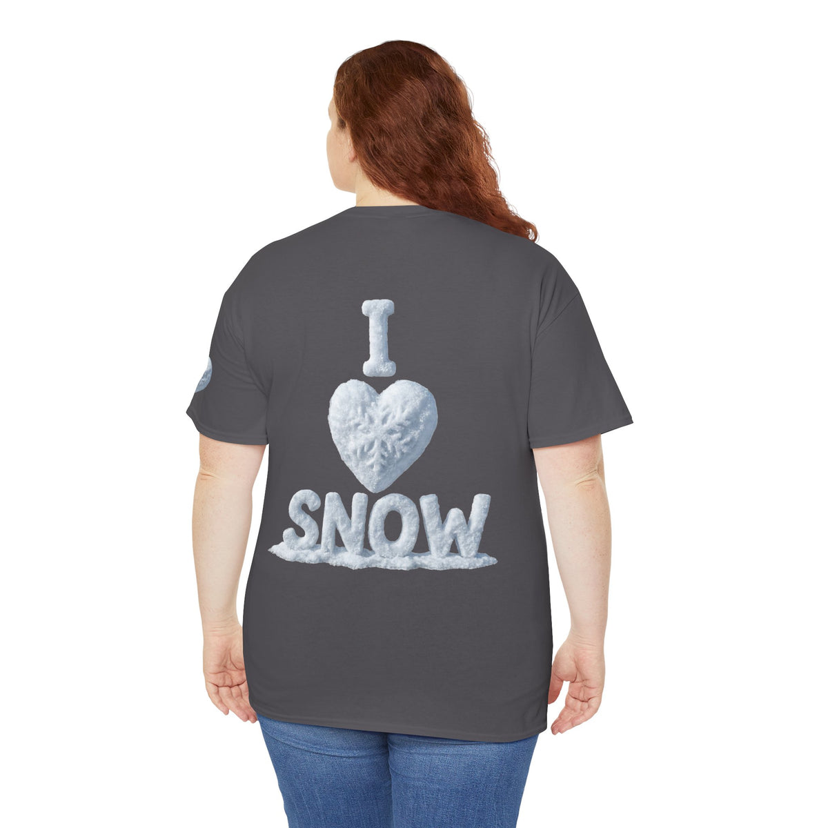 Color: Charcoal | I Love Snow Premium Graphic Tee