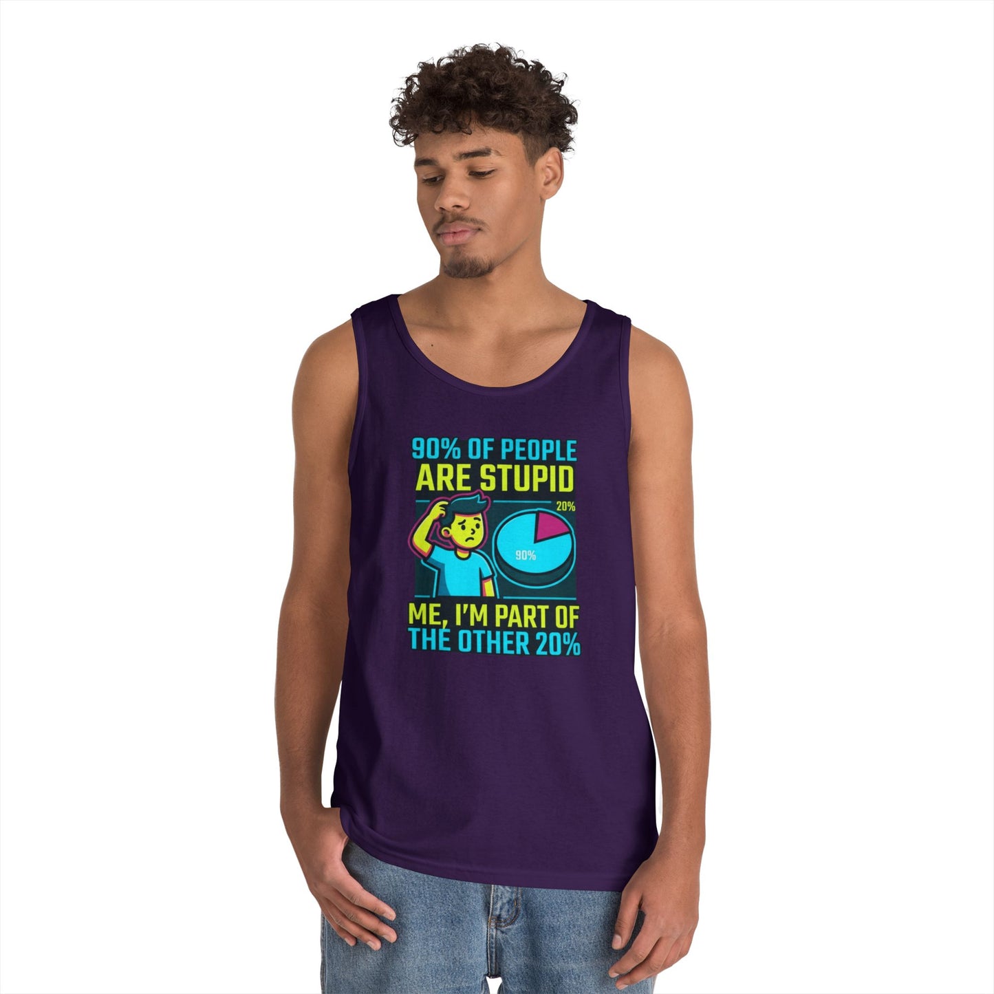 "90% Of People Are Stupid" Tank Top