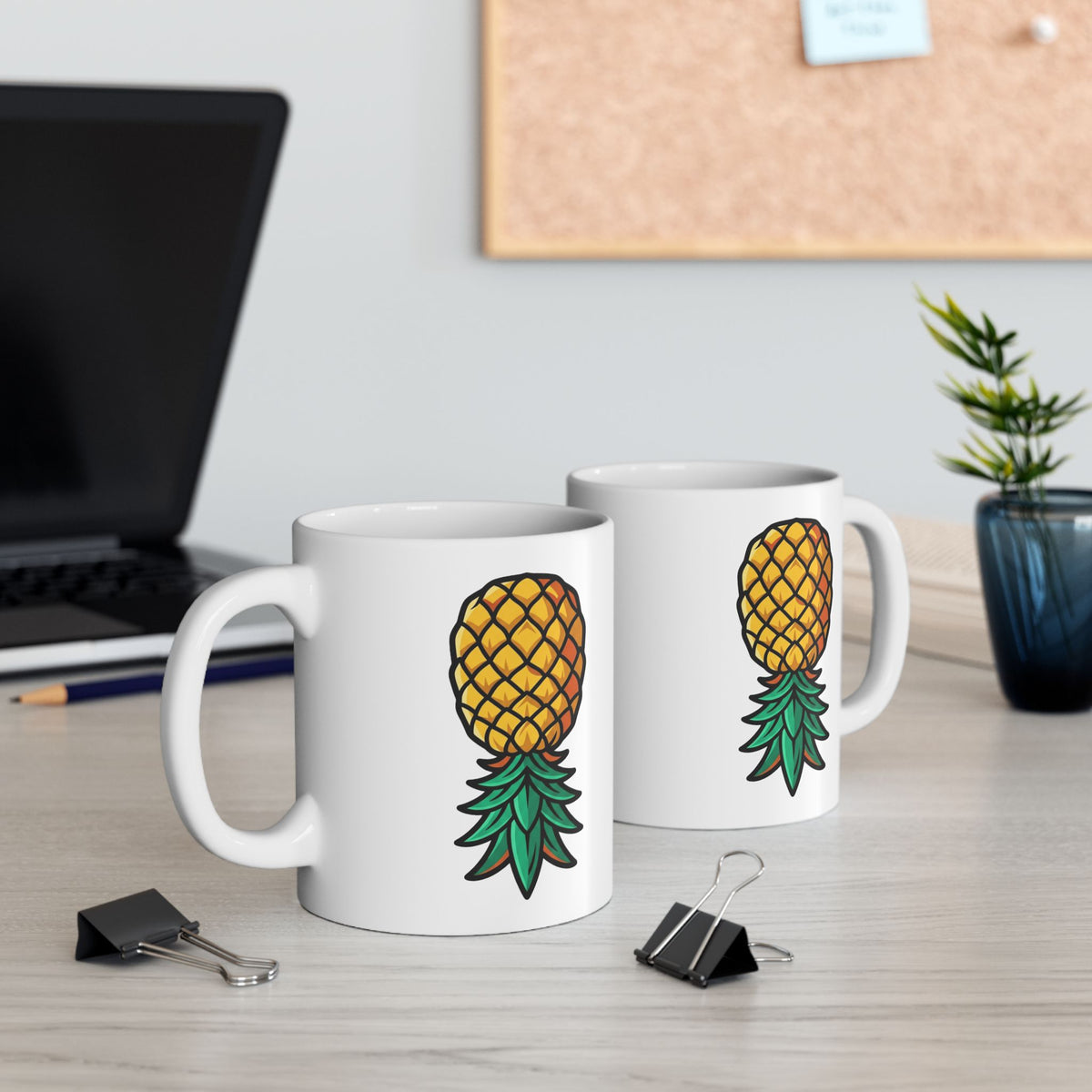 "Good Eating" White Ceramic Mug — Graphic