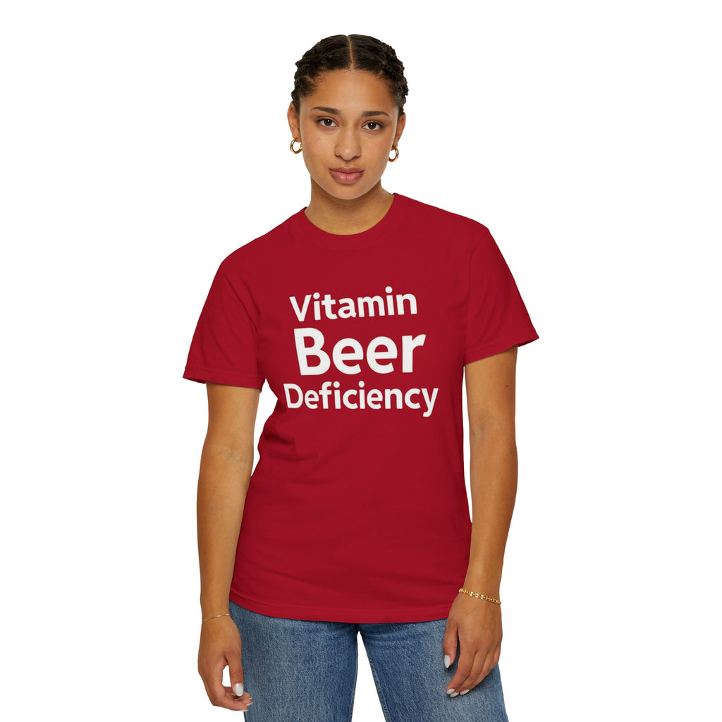 "Vitamin Beer" Unisex Garment-Dyed T-shirt