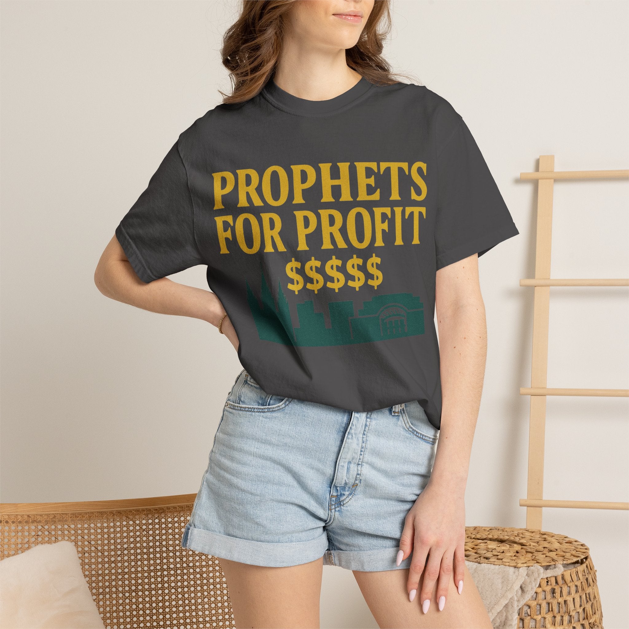 "Prophets for Profit" Unisex Garment-Dyed T-shirt