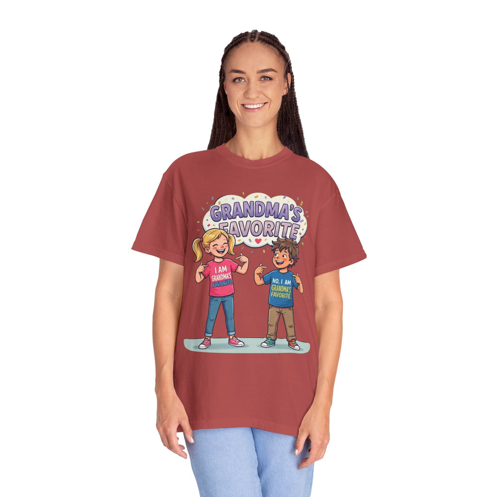"Grandma's Favorite" Unisex Garment-Dyed Tee