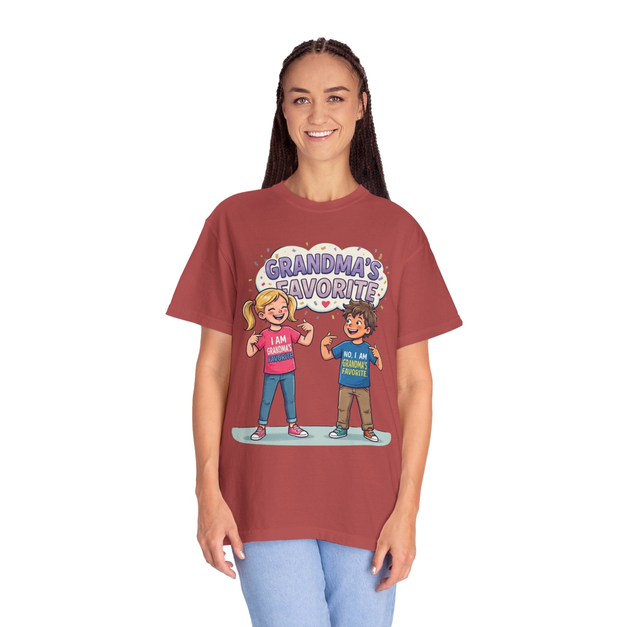"Grandma's Favorite" Unisex Garment-Dyed Tee