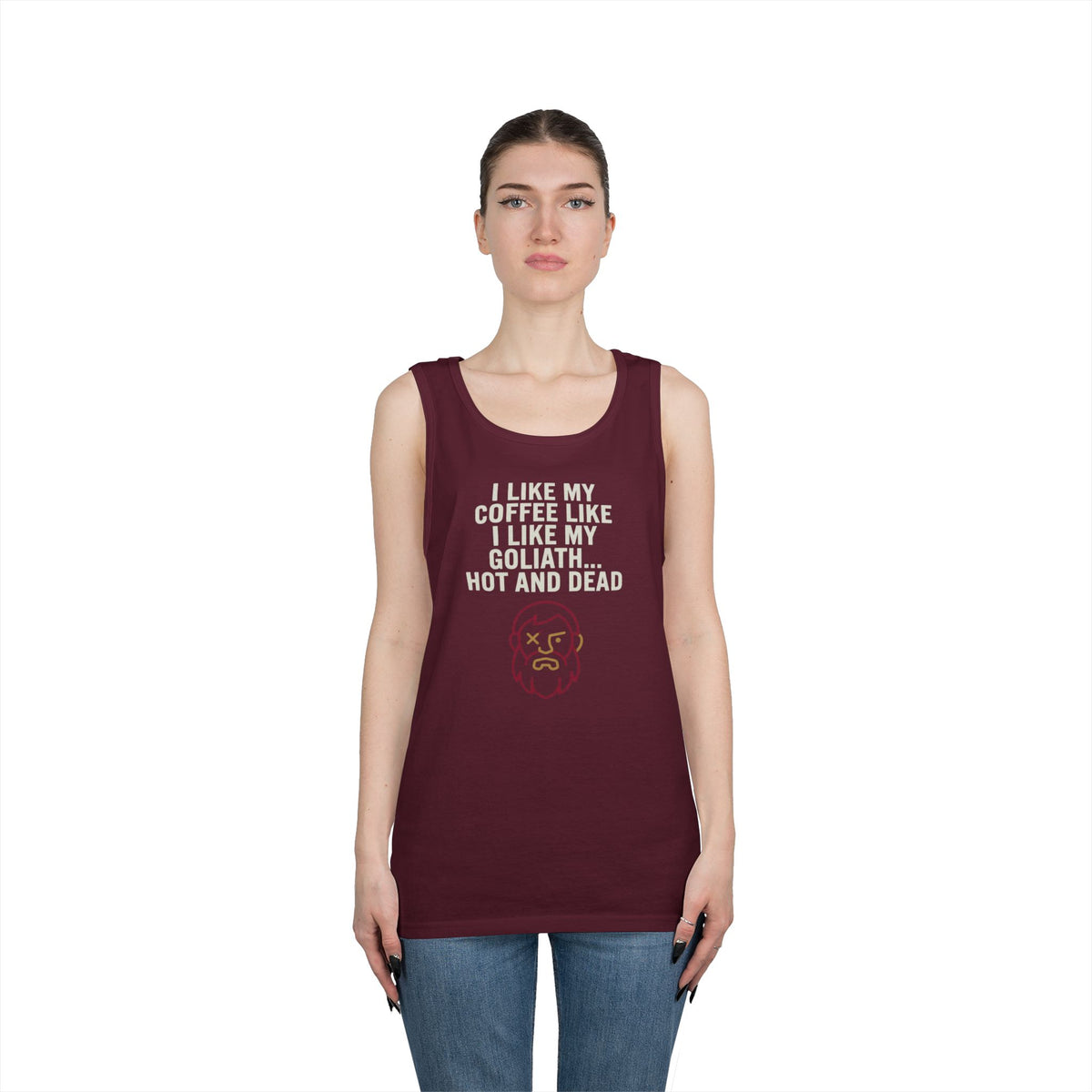 "Good Book Series Coffee Hot and Dead" Tank Top