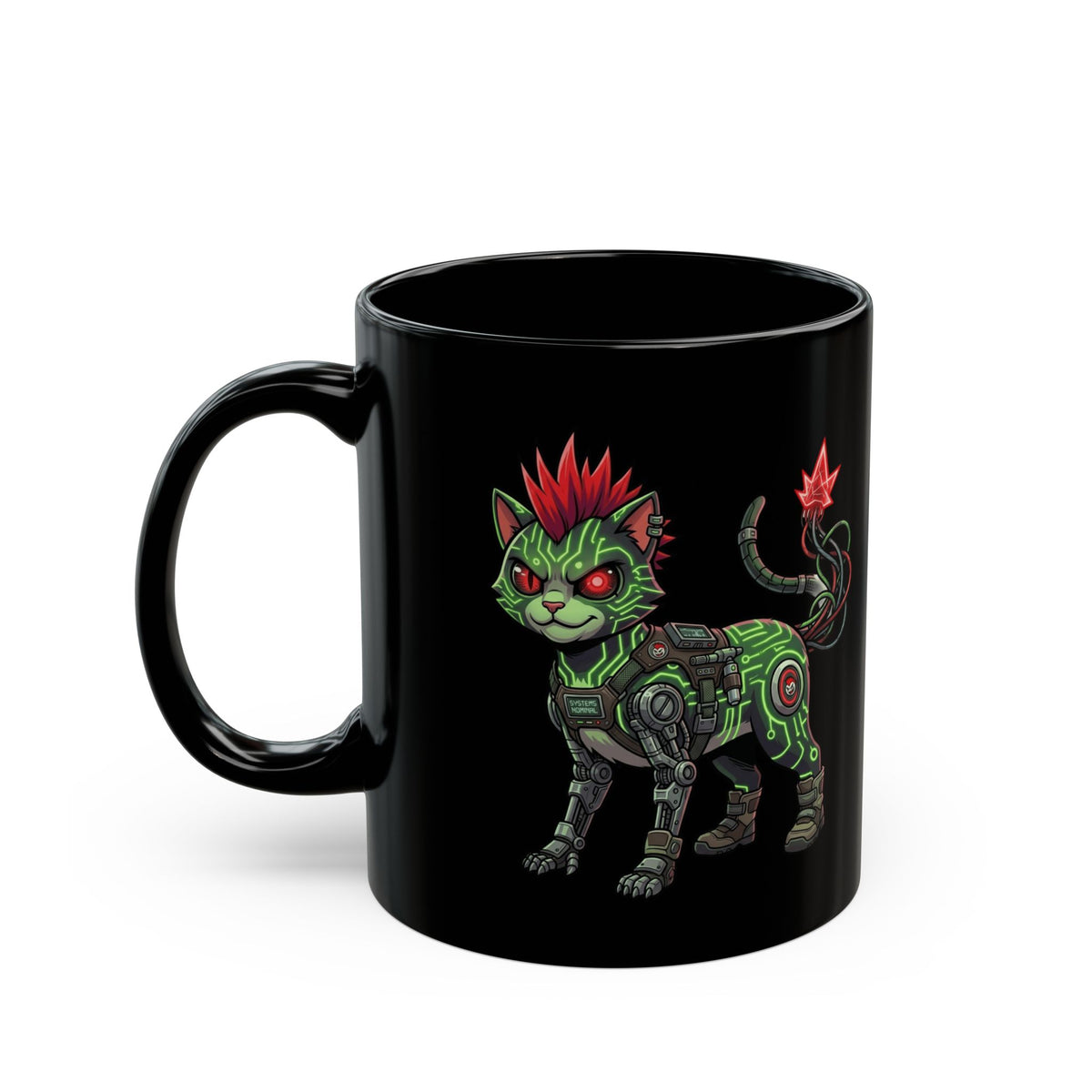 "Boots" Black Ceramic Mug
