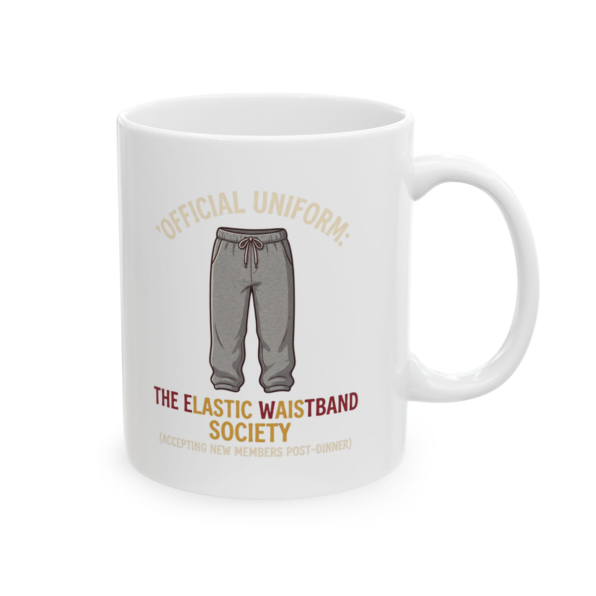 "Offical Thanksgiving Uniform" White Ceramic Mug