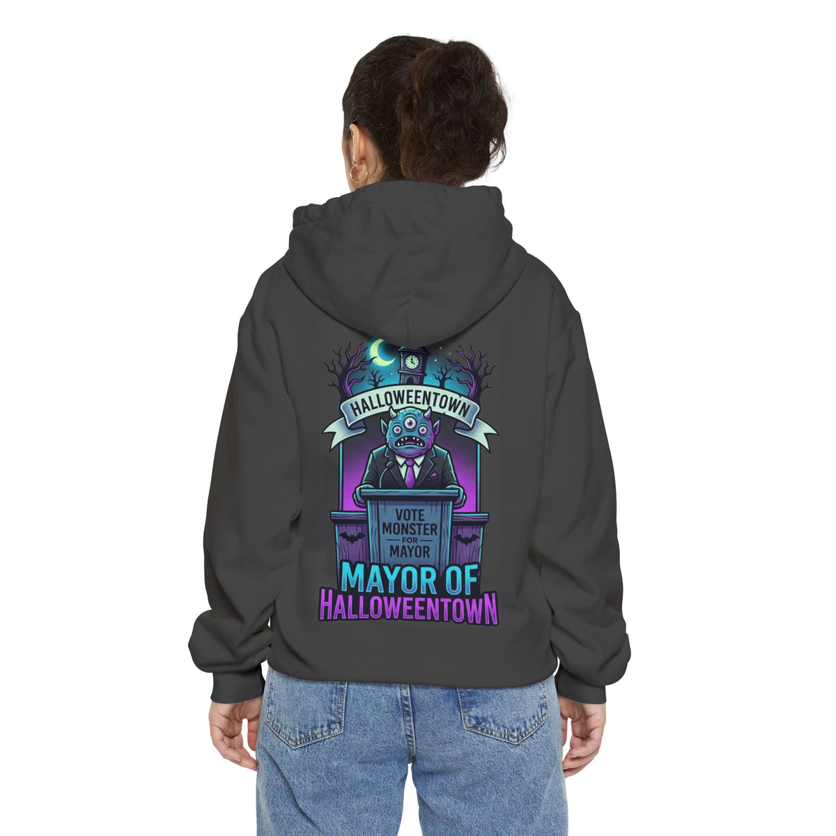 Color: Pepper | Mayor Of Halloweentown Garment-Dyed Hoodie