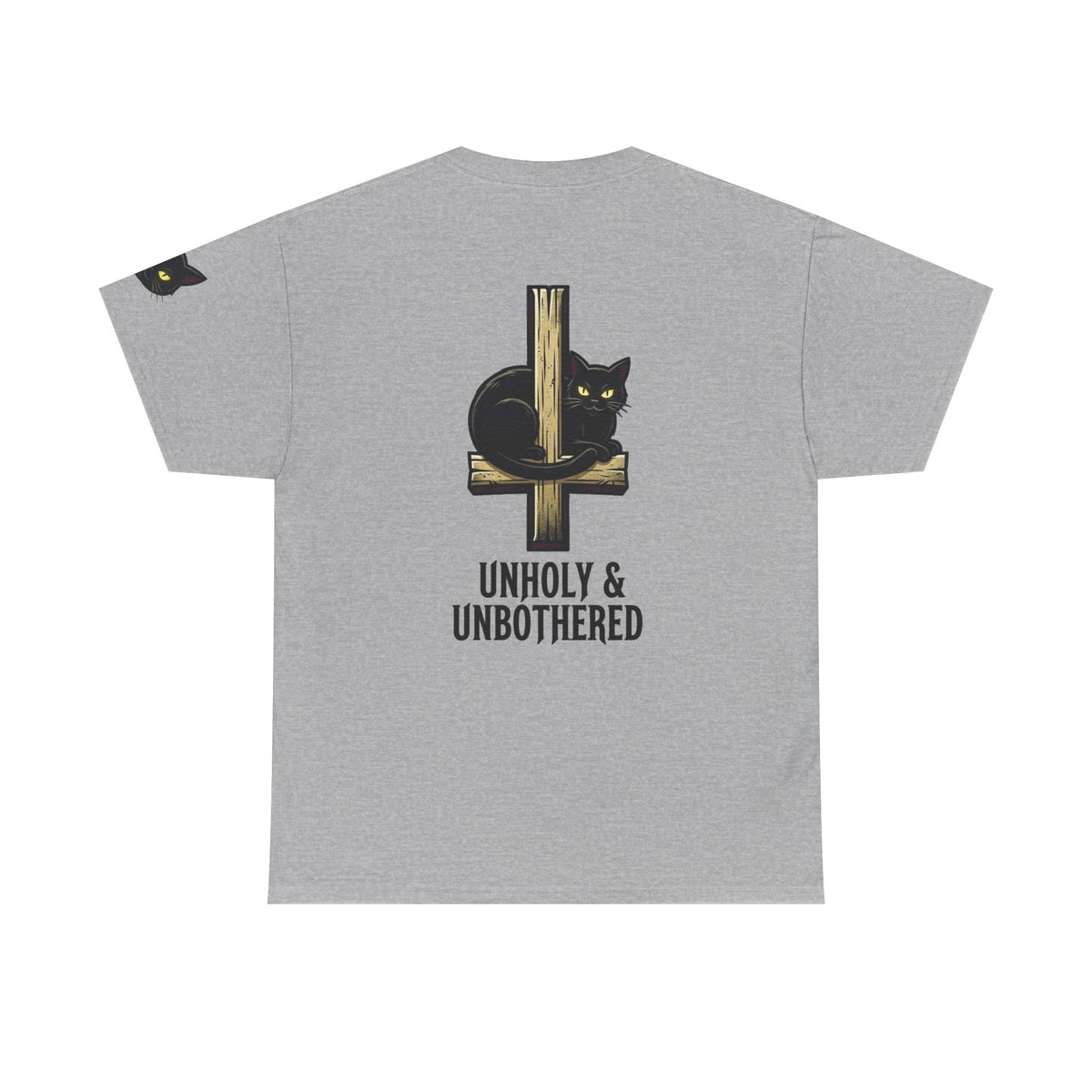Color: Sport Grey | Unholy and Unbothered Premium Graphic Tee