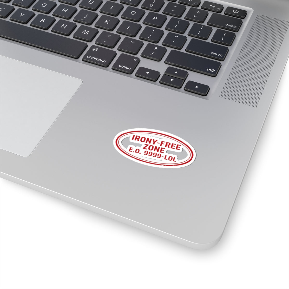 "Irony Free" Sticker