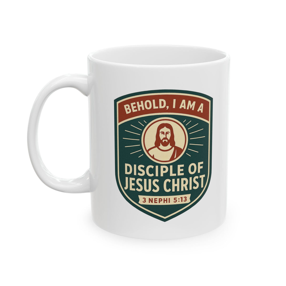 "Disciple of Christ" White Ceramic Mug