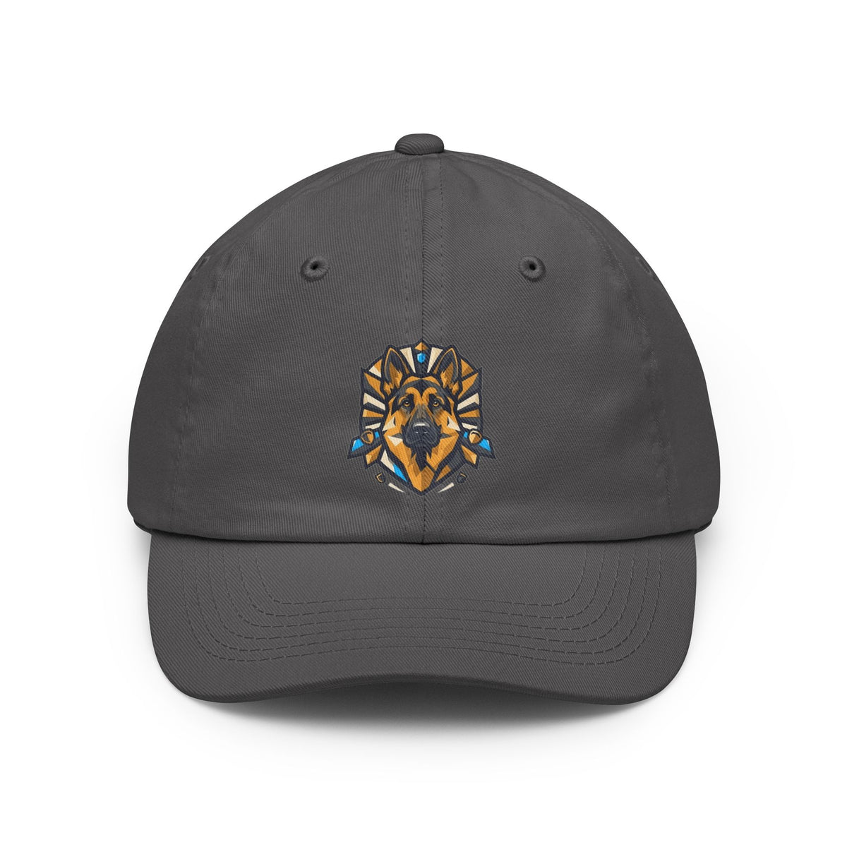 Color: Charcoal | German Shepherd Guardian Loyal Brave Dad Hat — Graphic