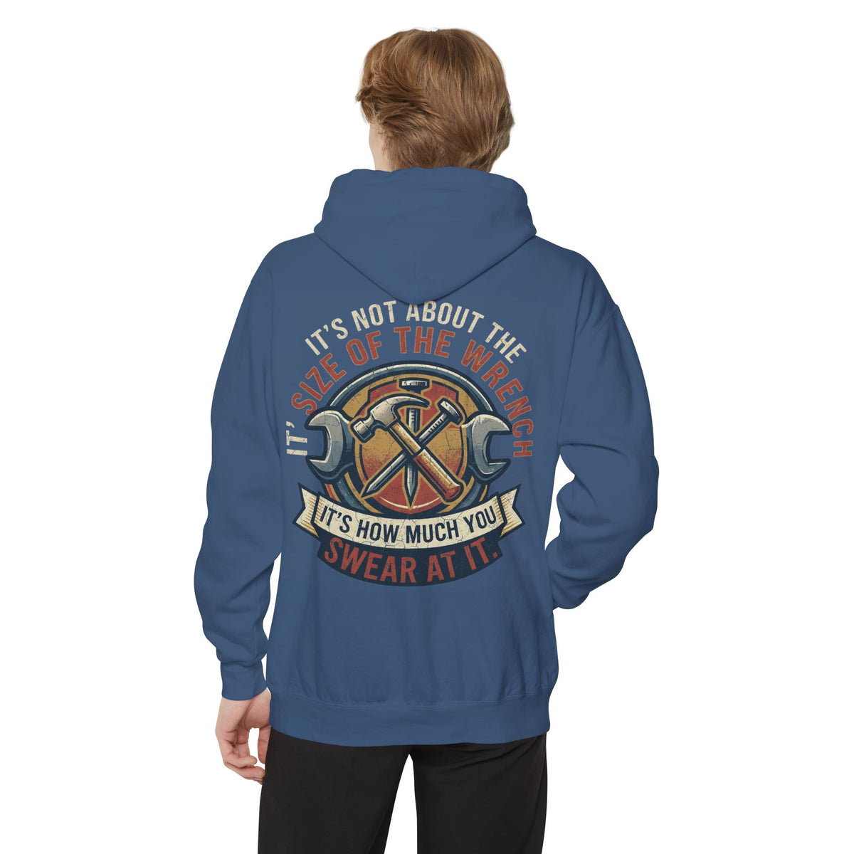 Color: True Navy | Size Matters Garment-Dyed Hoodie