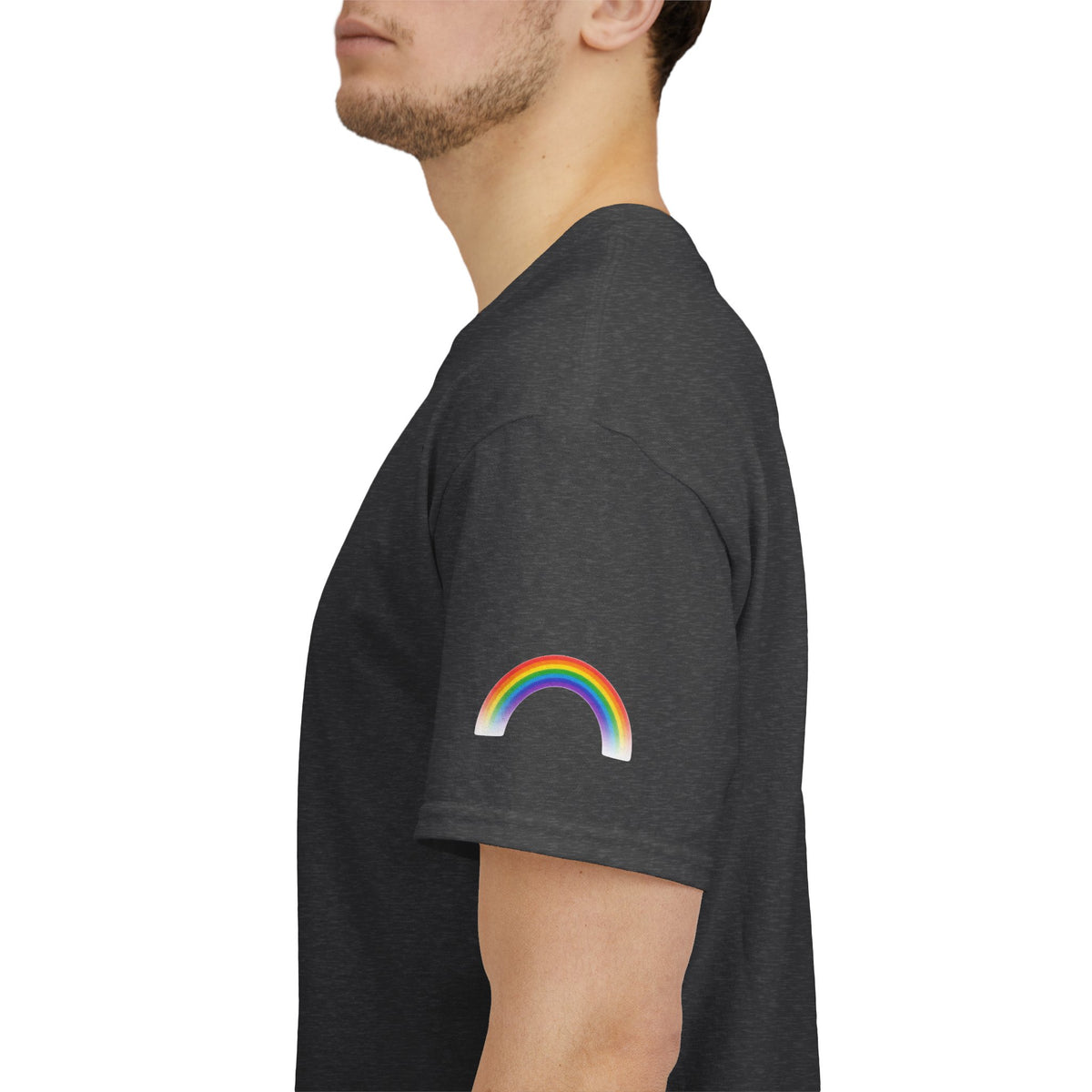 Color: Dark Heather | Gay Away the Pray Premium Graphic Tee