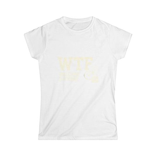 Color: White | Finally Freaking Friday | Women's Tee — AttitudeShirts
