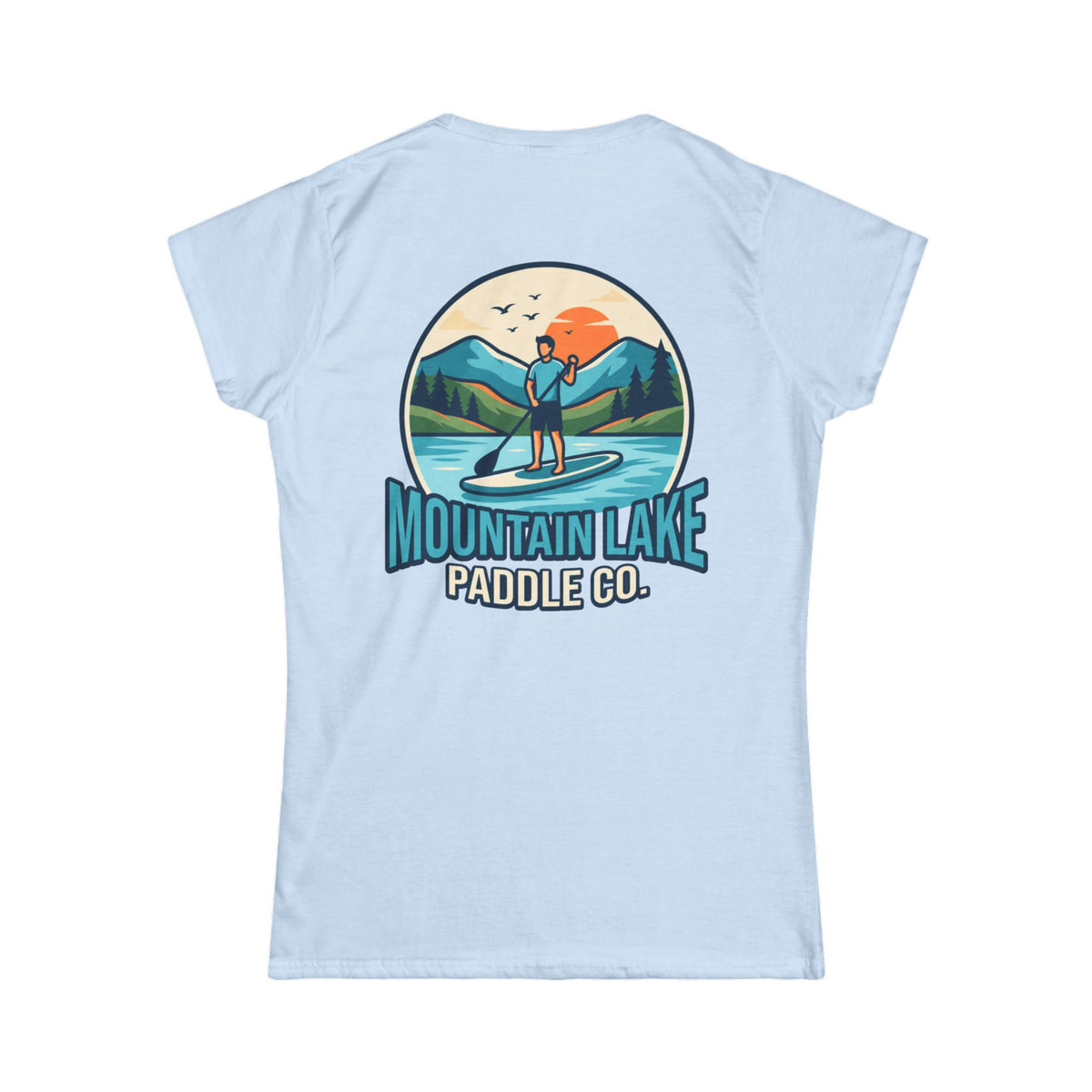 Color: Light Blue | Mountain Lake Paddle Board Women's Tee