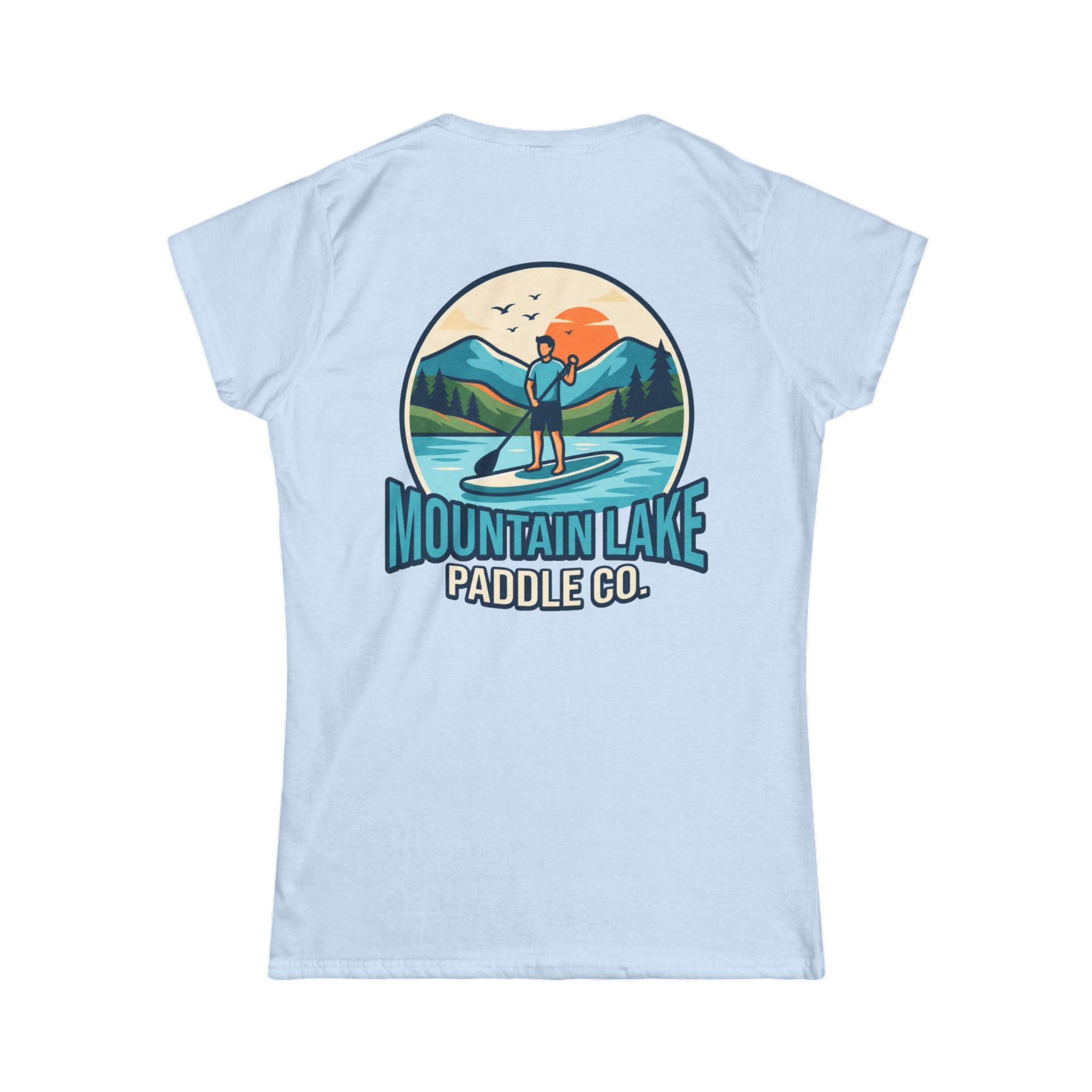 "Mountain Lake Paddle Board" Women's Tee