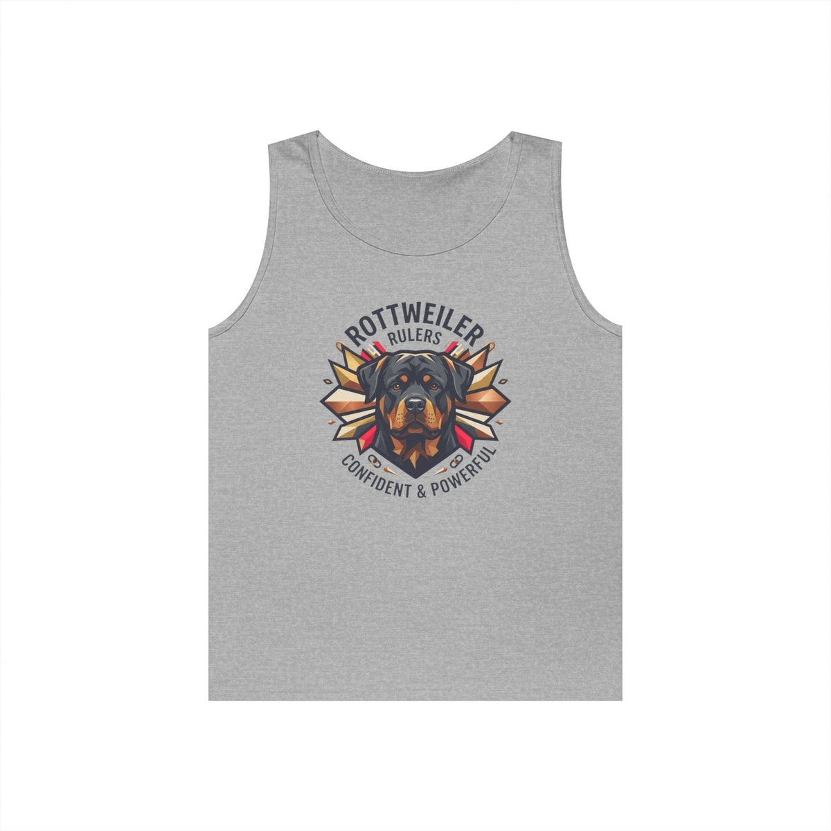 "Rottweiler Rulers Confident Powerful" Tank Top