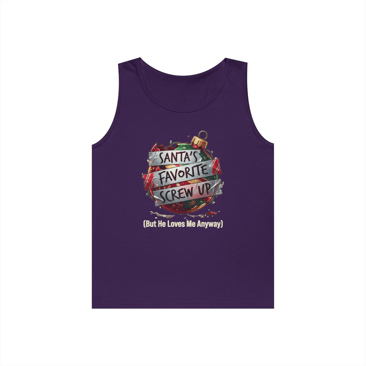 Color: Purple | Santa's Favorite Screw Up Tank Top