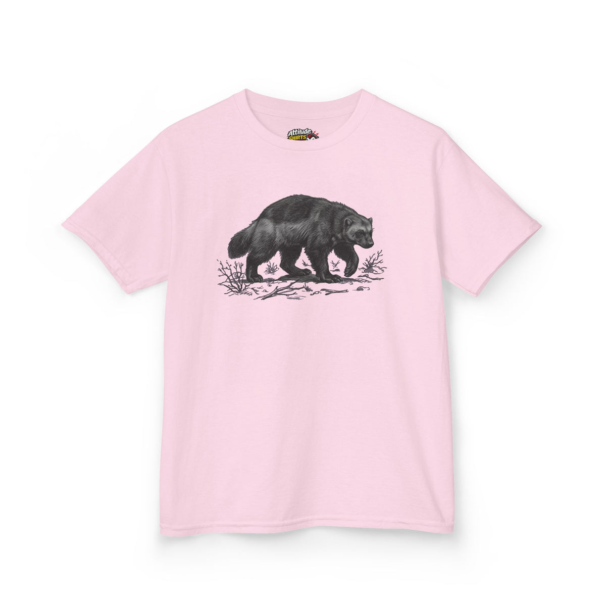 "Pencil Sketch Art Wolverine" Kids Tee