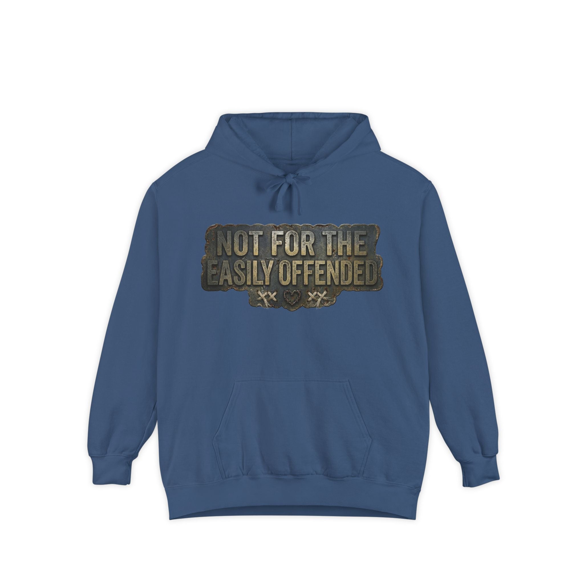 Fair Warning Label | Garment-Dyed Hoodie — AttitudeShirts