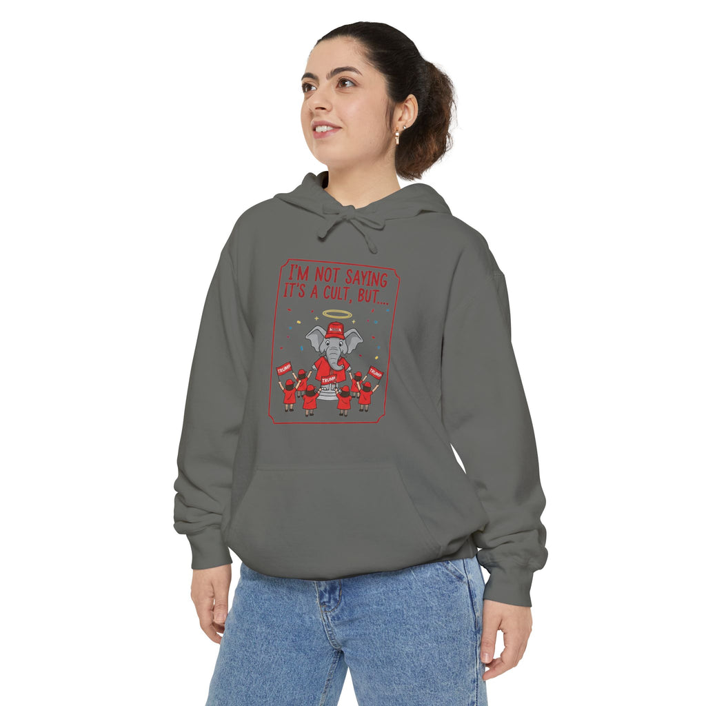 Red Hat Intervention Shirt | Garment-Dyed Hoodie — AttitudeShirts