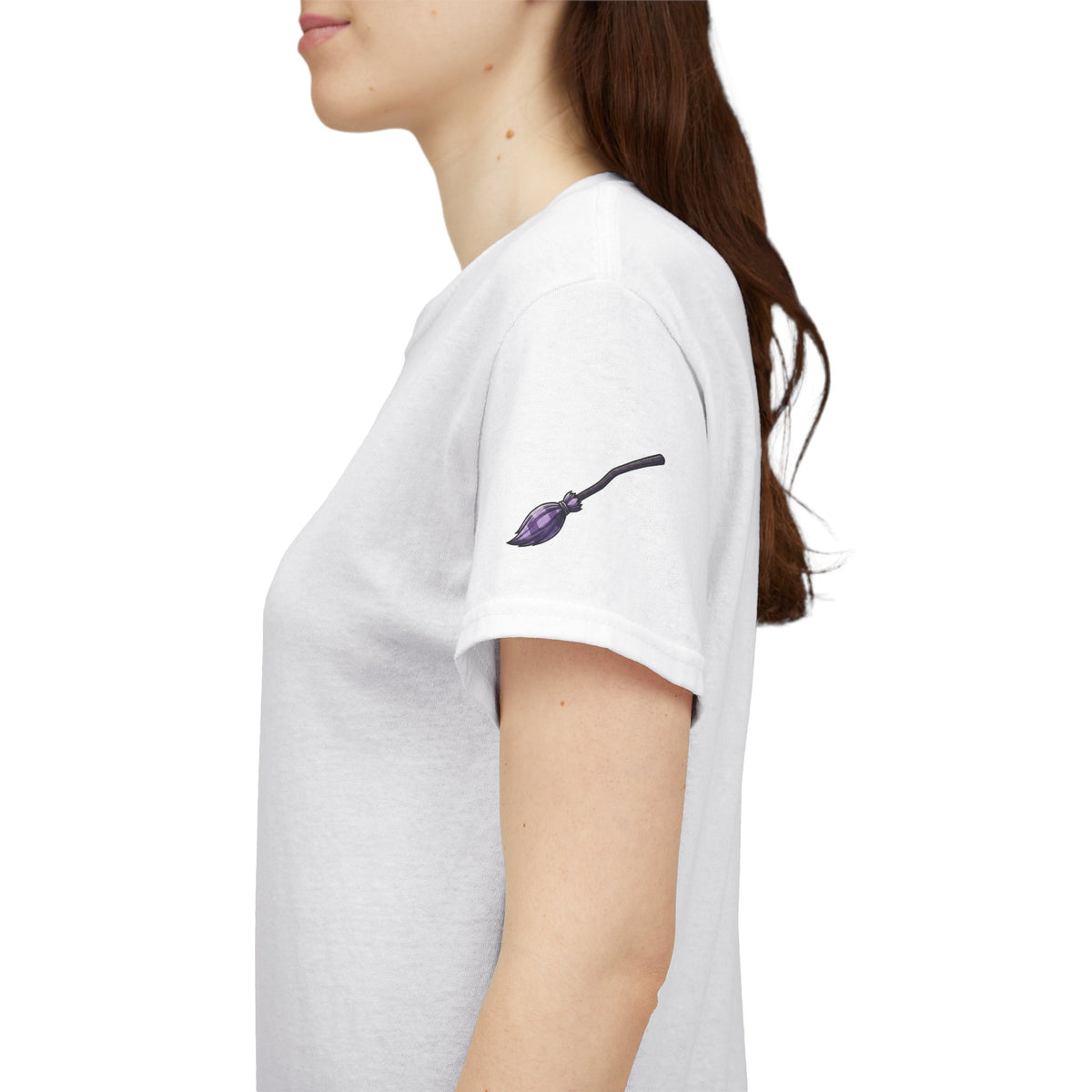 Color: White | Wanna See My Broomstick Premium Graphic Tee